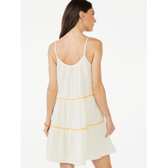 Scoop Women's Ric Rac Trim Trapeze Sundress - Picture 3 of 5